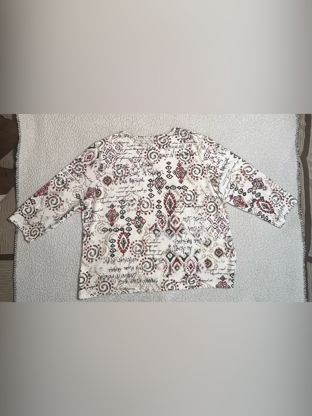 Ruby Rd. V-Neck Knit Top - Picture 8 of 8